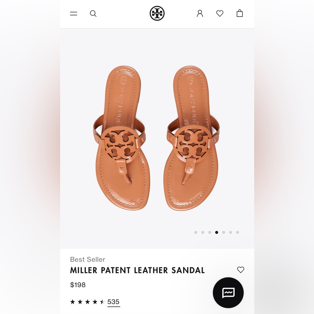 Tory Burch Miller Sandals - Size 8